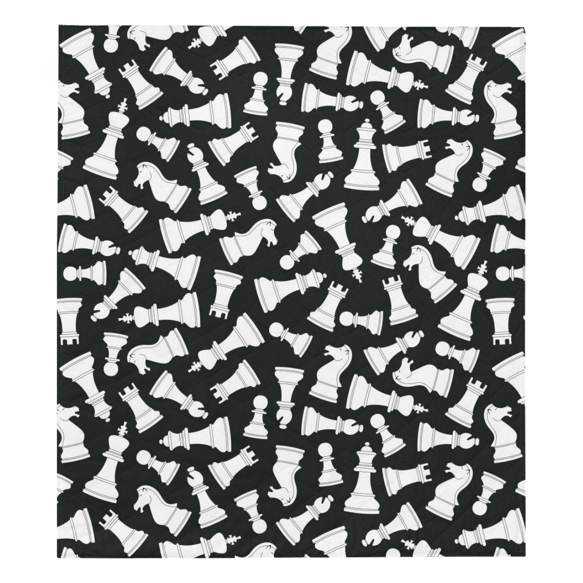 Chess Pattern Print Design 01 Premium Quilt