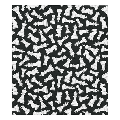 Chess Pattern Print Design 01 Premium Quilt