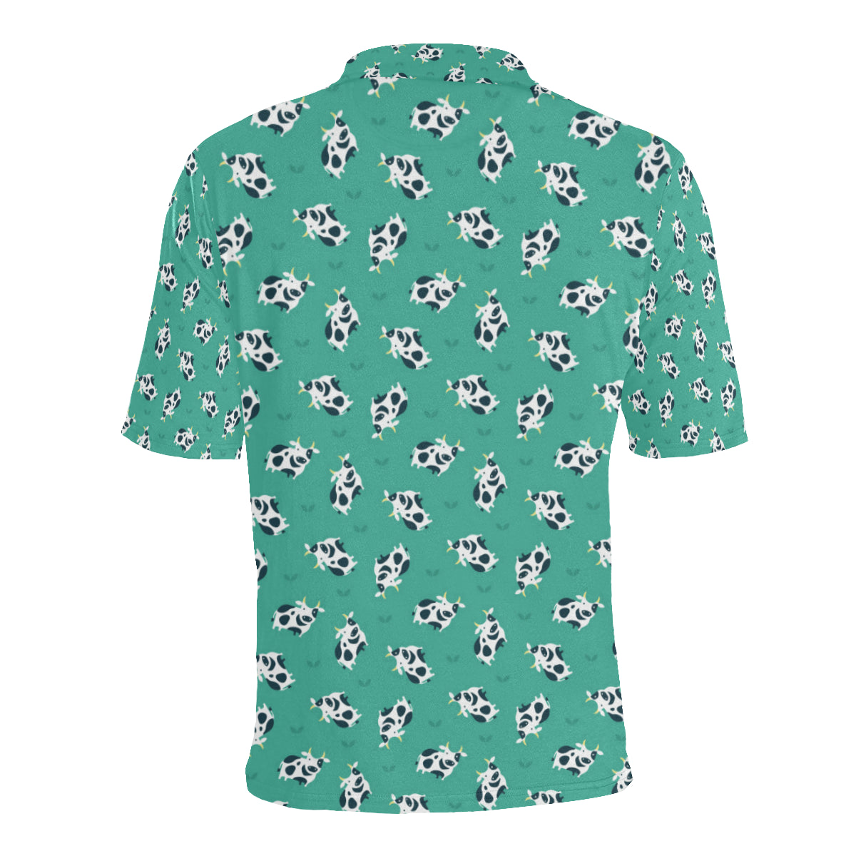 Cow Pattern Print Design 03 Men Polo Shirt