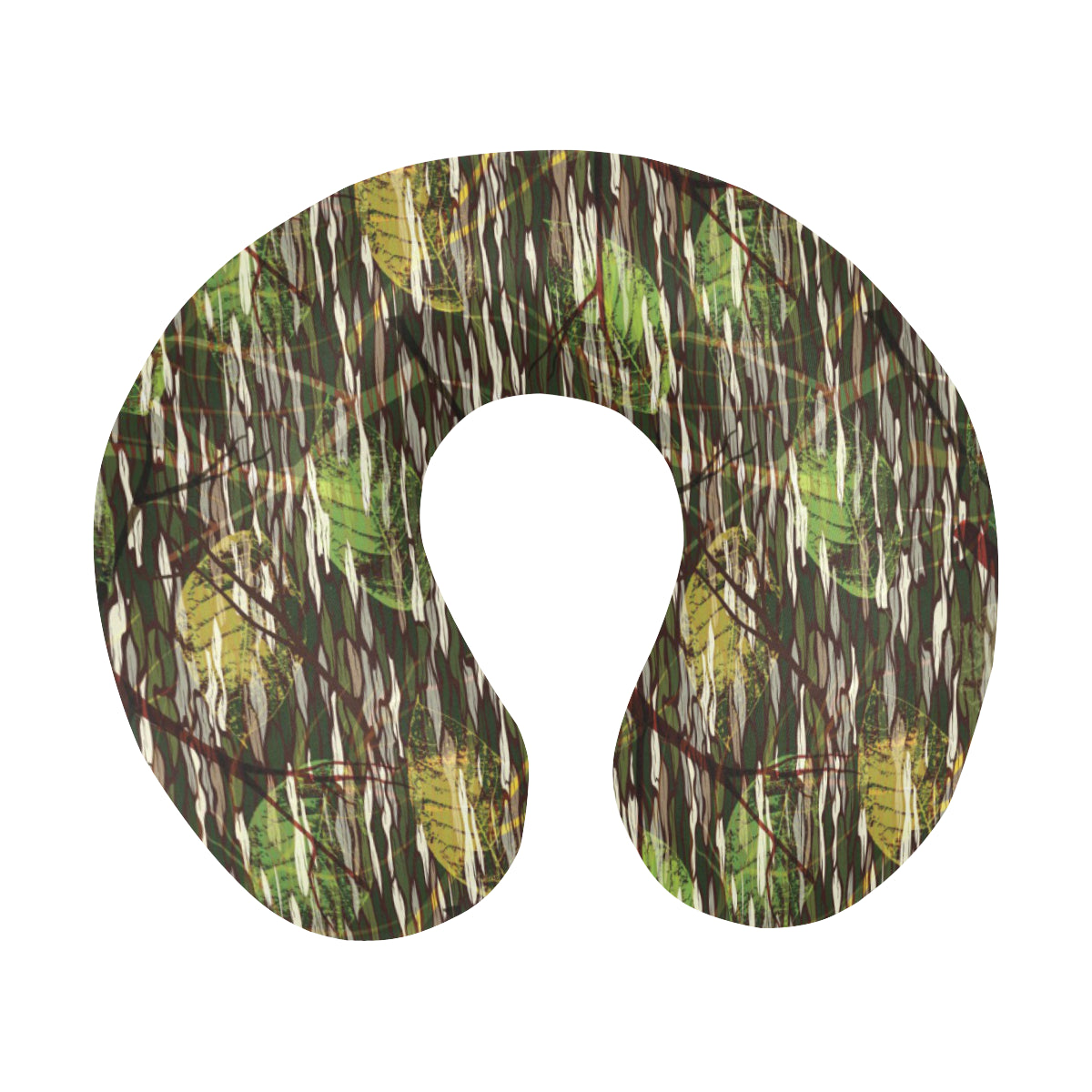 Camouflage Realtree Pattern Print Design 02 U-Shaped Travel Neck Pillow