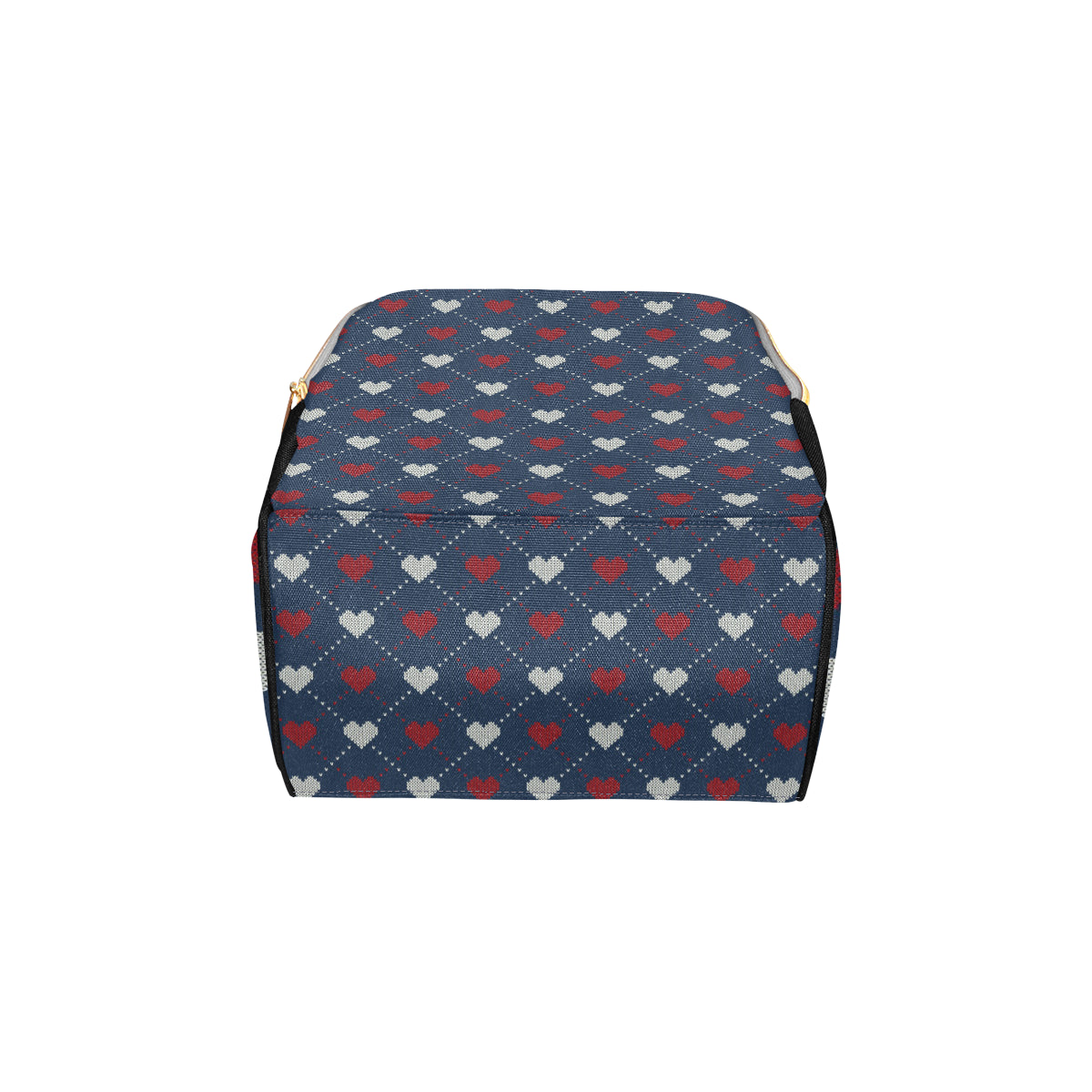 Heart Knit Pattern Print Design HE05 Diaper Bag Backpack