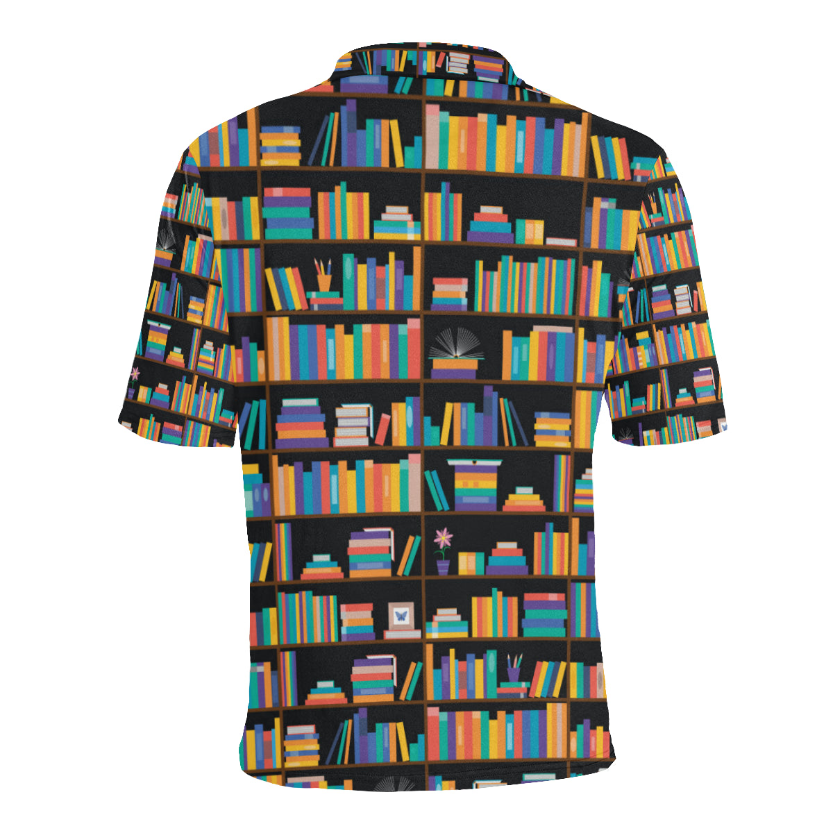 Book Pattern Print Design 05 Men Polo Shirt