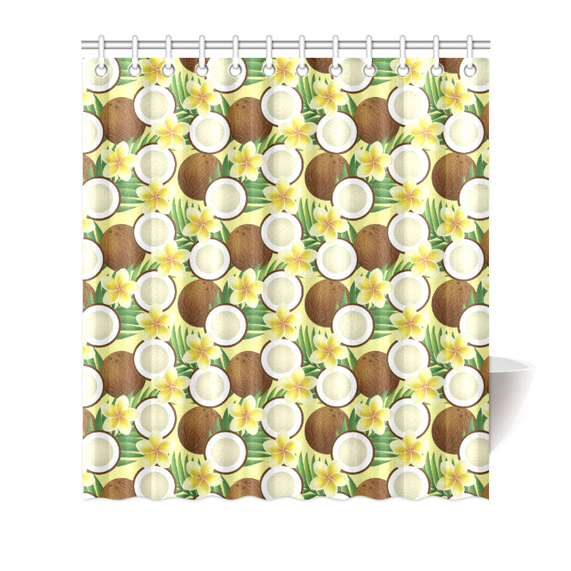 Coconut Pattern Print Design CN02 Shower Curtain