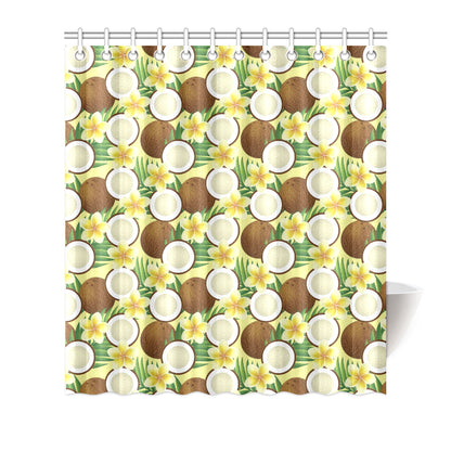 Coconut Pattern Print Design CN02 Shower Curtain