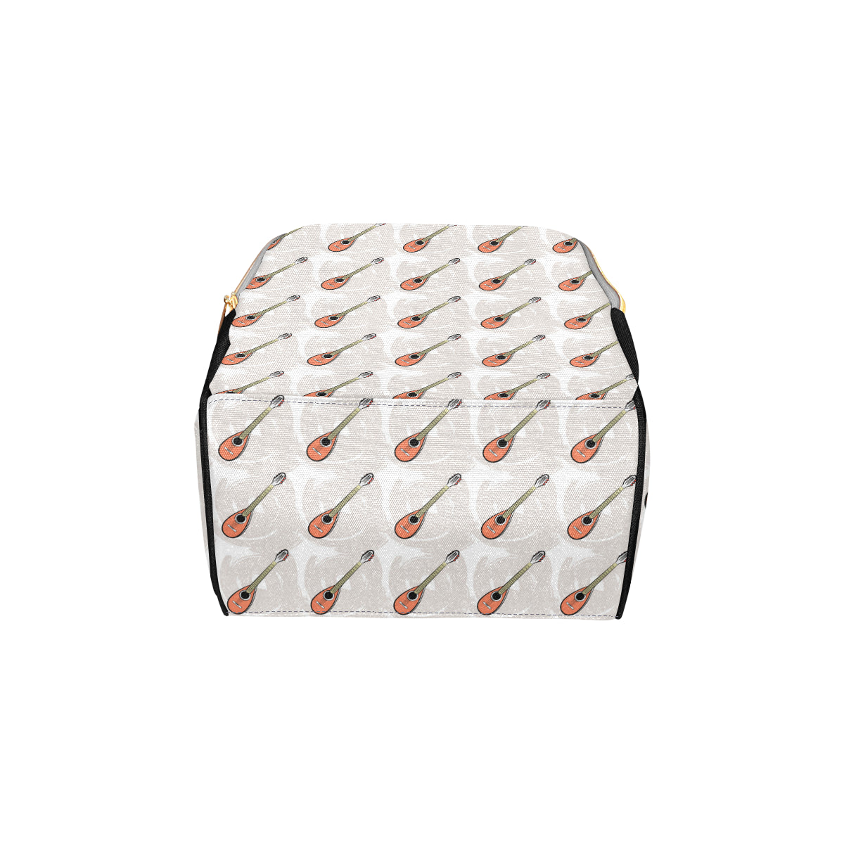 Mandolin Pattern Print Design 03 Diaper Bag Backpack