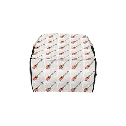 Mandolin Pattern Print Design 03 Diaper Bag Backpack