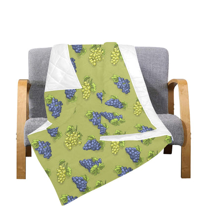 Grape Pattern Print Design GP08 Premium Quilt