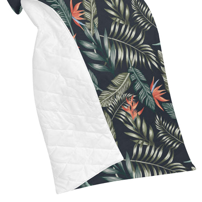 Bird Of Paradise Pattern Print Design BOP02 Premium Quilt