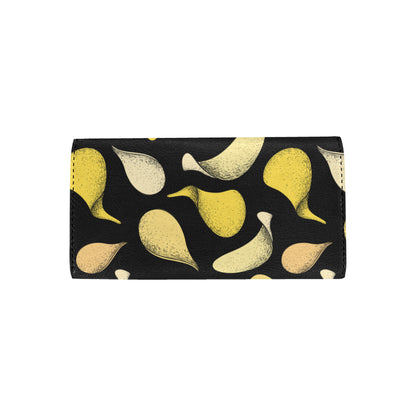 Potato Pattern Print Design A02 Women's Trifold Wallet