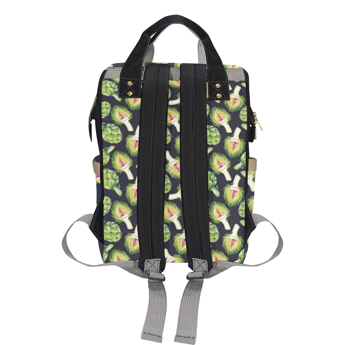 Artichoke Pattern Print Design 01 Diaper Bag Backpack