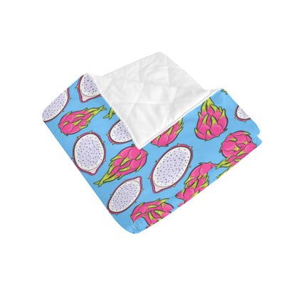 Dragonfruit Pattern Print Design DF04 Premium Quilt