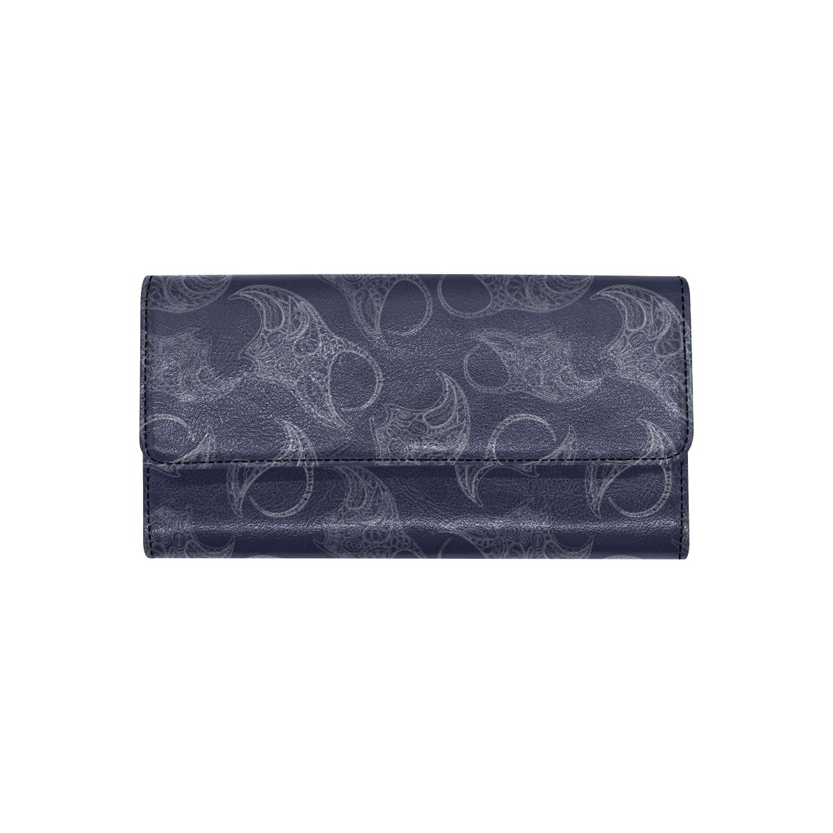 Manta Ray Pattern Print Design 01 Women's Trifold Wallet
