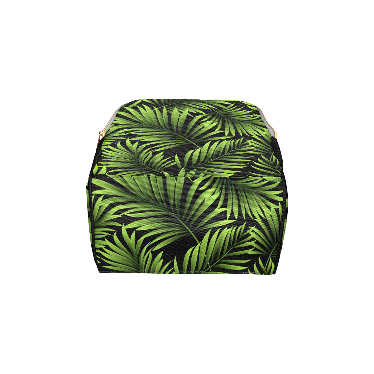 Green Neon Tropical Palm Leaves Diaper Bag Backpack