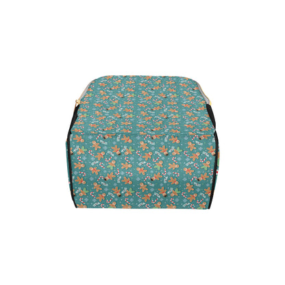 Gingerbread Pattern Print Design 05 Diaper Bag Backpack