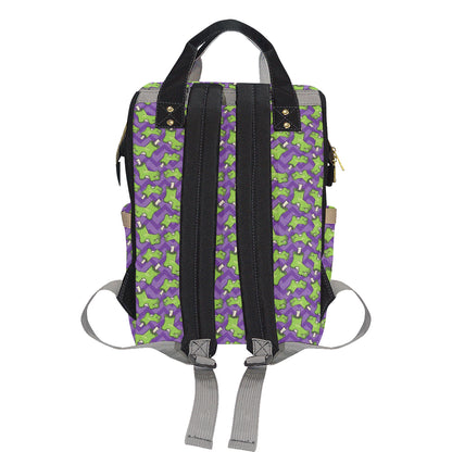 Zombie Foot Design Pattern Print Diaper Bag Backpack