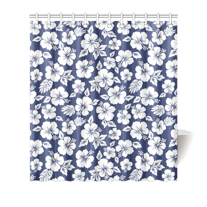 Hibiscus Pattern Print Design HB012 Shower Curtain