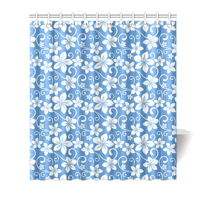 Hibiscus Pattern Print Design HB09 Shower Curtain