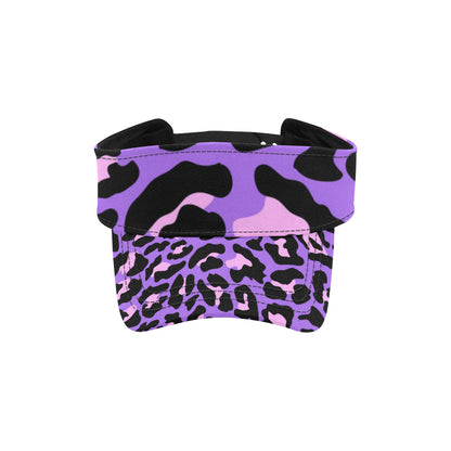 Cheetah Purple Neon Print Pattern Unisex Sun Visor