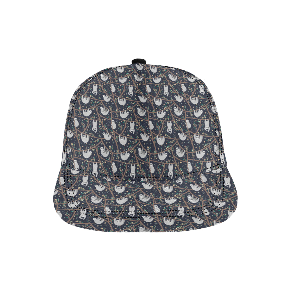 Sloth Happy Design Themed Print Snapback Cap