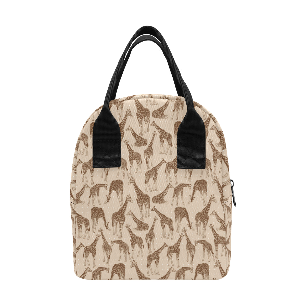 Giraffe Pattern Design Print Insulated Lunch Bag