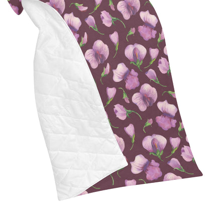 Peony Pattern Print Design PE010 Premium Quilt