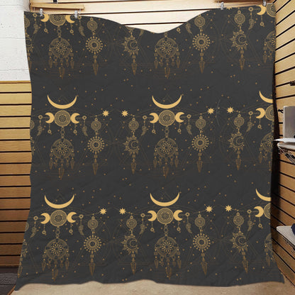 Sun Moon Boho Style Premium Quilt