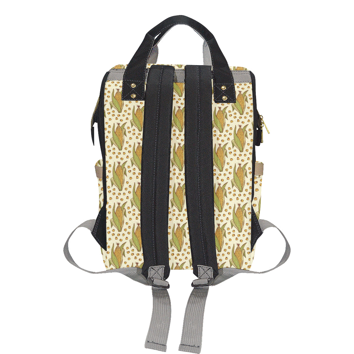 Corn Pattern Print Design 01 Diaper Bag Backpack