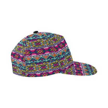 Indian Navajo Color Themed Design Print Snapback Cap