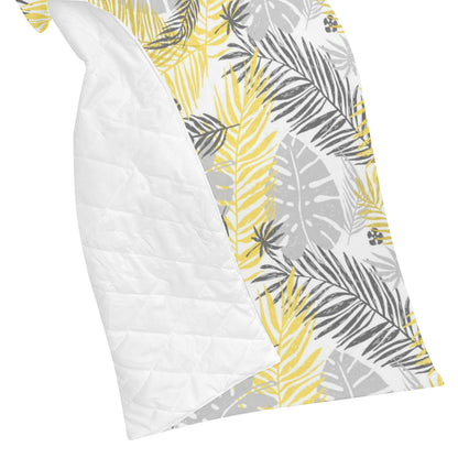 Palm Leaves Pattern Print Design PL012 Premium Quilt