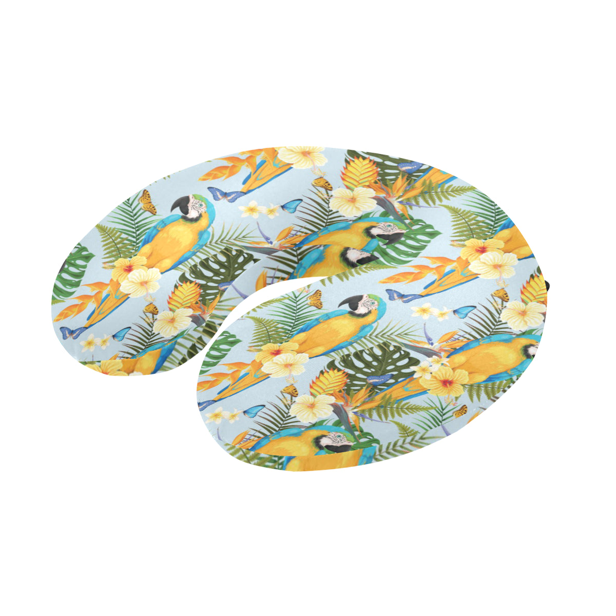 Parrot Pattern Print Design A04 U-Shaped Travel Neck Pillow