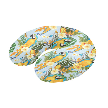 Parrot Pattern Print Design A04 U-Shaped Travel Neck Pillow