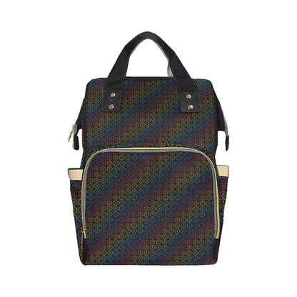 Chakra Colorful Symbol Pattern Diaper Bag Backpack