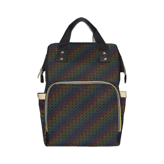 Chakra Colorful Symbol Pattern Diaper Bag Backpack