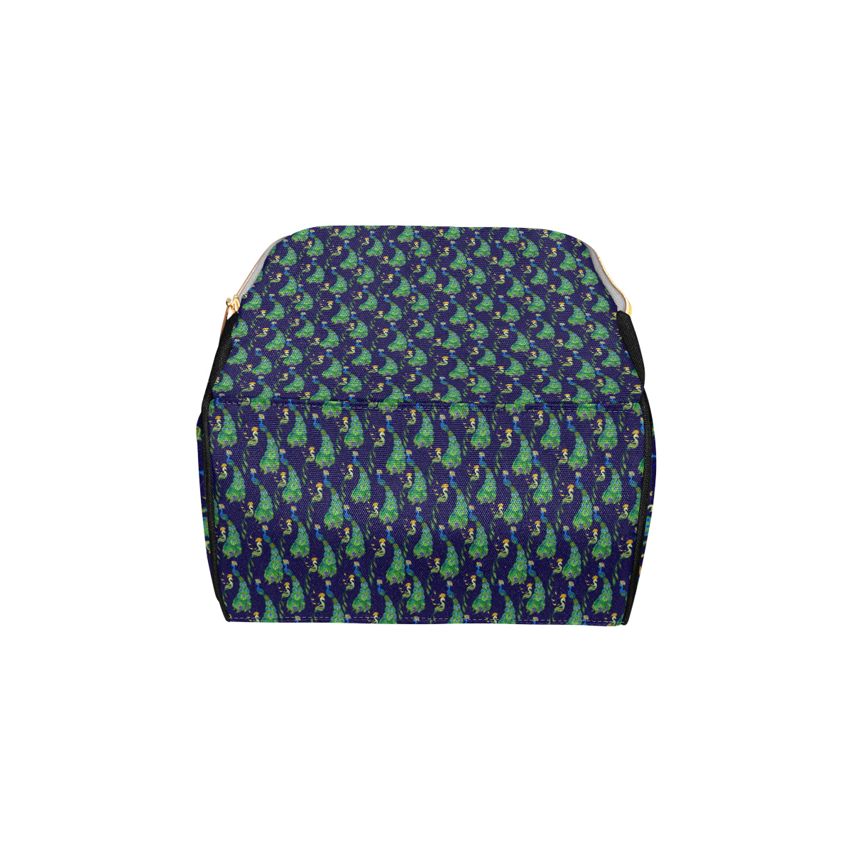 Peacock Art Design Print Diaper Bag Backpack