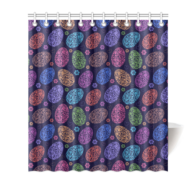 Easter Eggs Pattern Print Design RB012 Shower Curtain