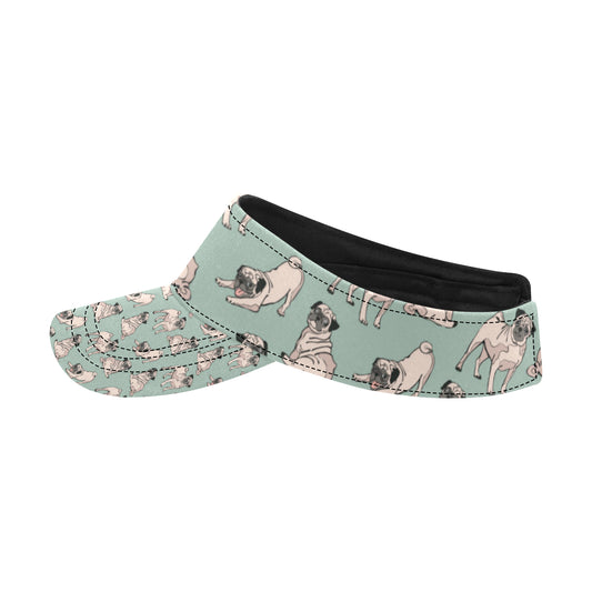 Pug Pattern Print Design A01 Unisex Sun Visor