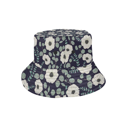 Anemone Pattern Print Design AM01 Unisex Bucket Hat