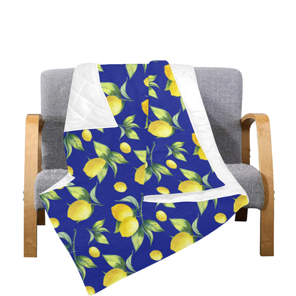 Lemon Pattern Print Design LM06 Premium Quilt