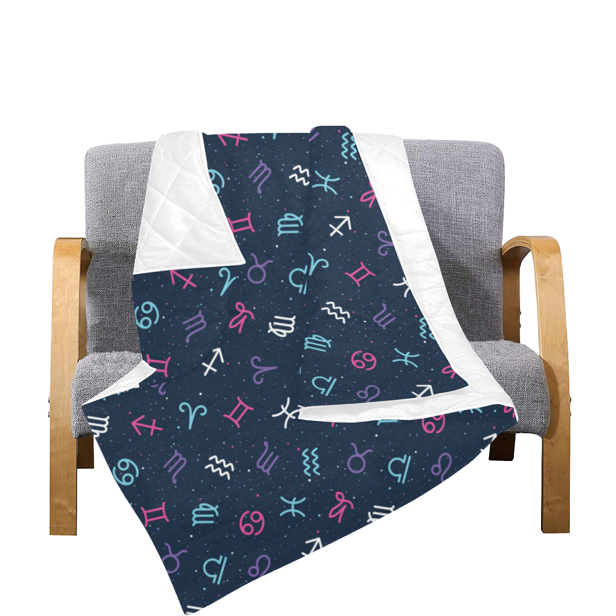 Constellation Pattern Print Design 04 Premium Quilt