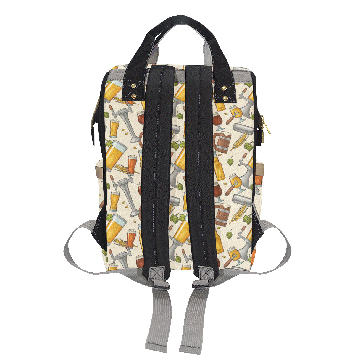 Beer Pattern Print Design 05 Diaper Bag Backpack