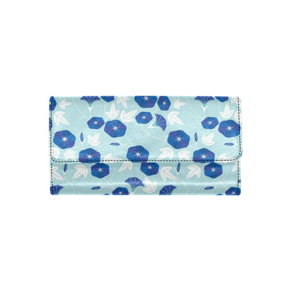 Morning Glory Pattern Print Design MG07 Women's Trifold Wallet