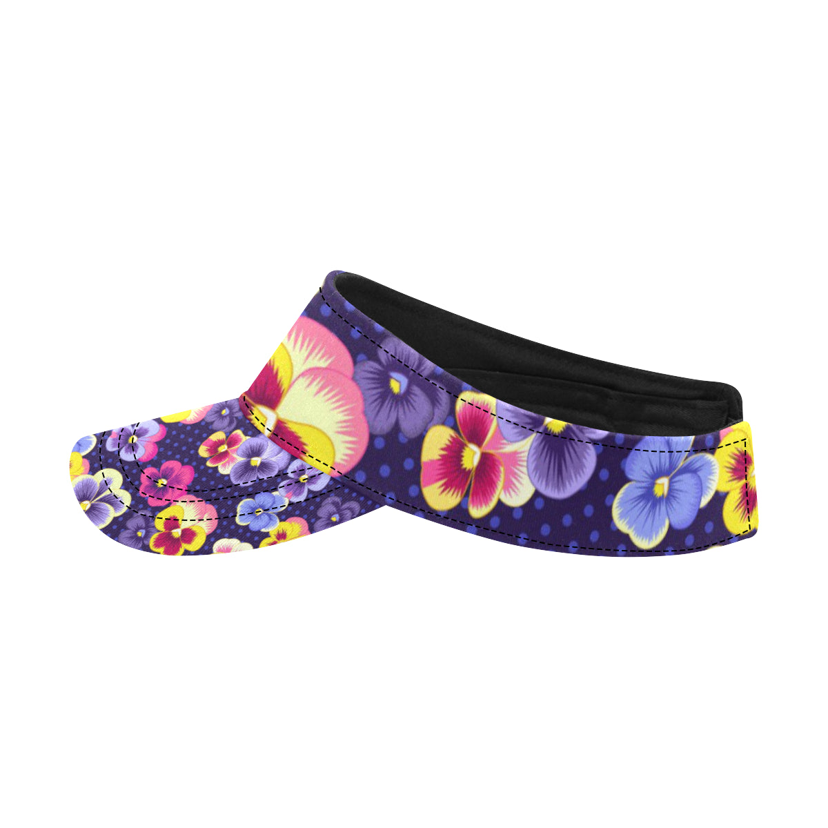 Pansy Pattern Print Design PS04 Unisex Sun Visor