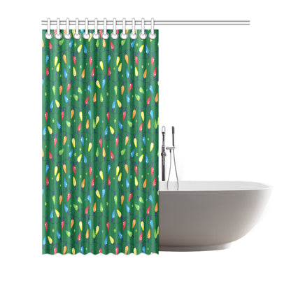 Christmas Light Pattern Print Design 02 Shower Curtain