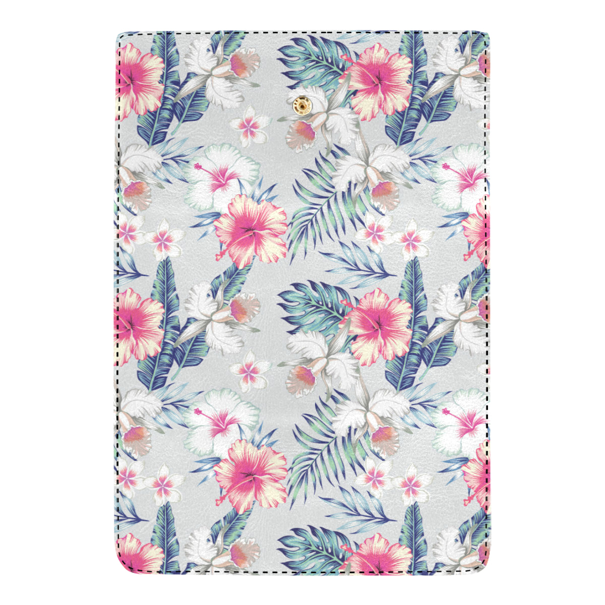 Hibiscus Print Women's Trifold Wallet