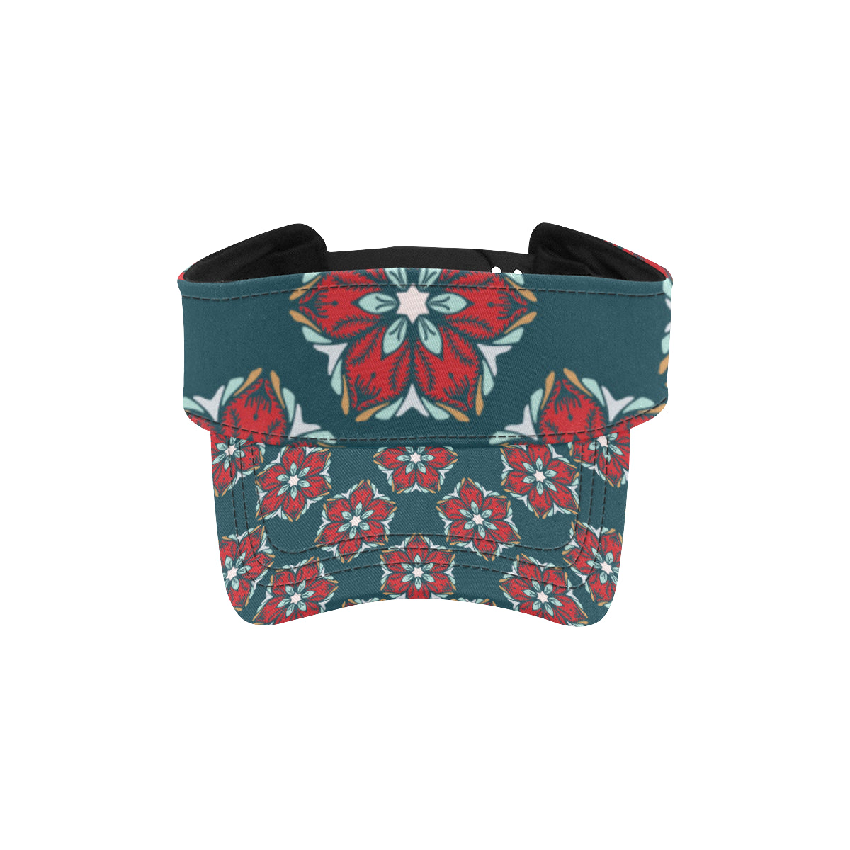 Poinsettia Pattern Print Design A03 Unisex Sun Visor