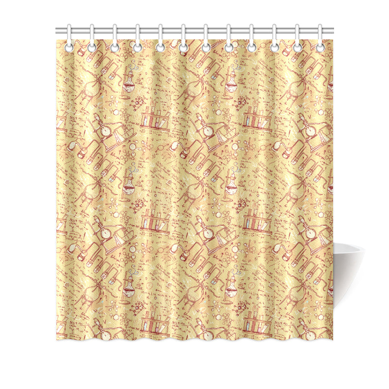 Chemical Pattern Print Design 01 Shower Curtain