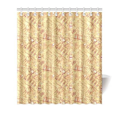 Chemical Pattern Print Design 01 Shower Curtain