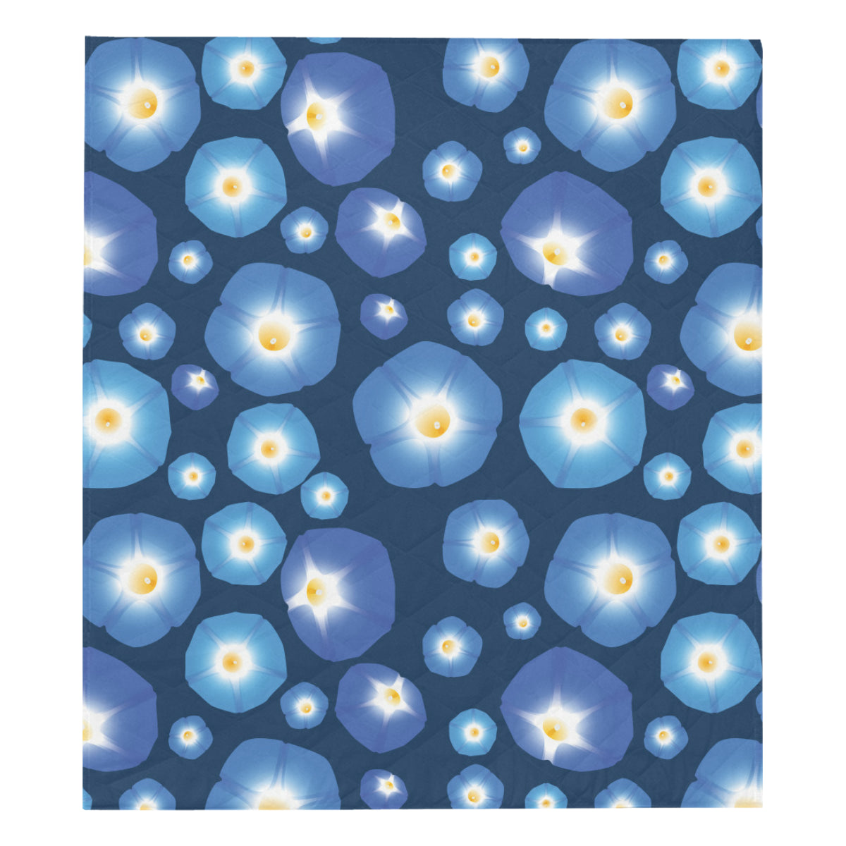 Morning Glory Pattern Print Design 02 Premium Quilt