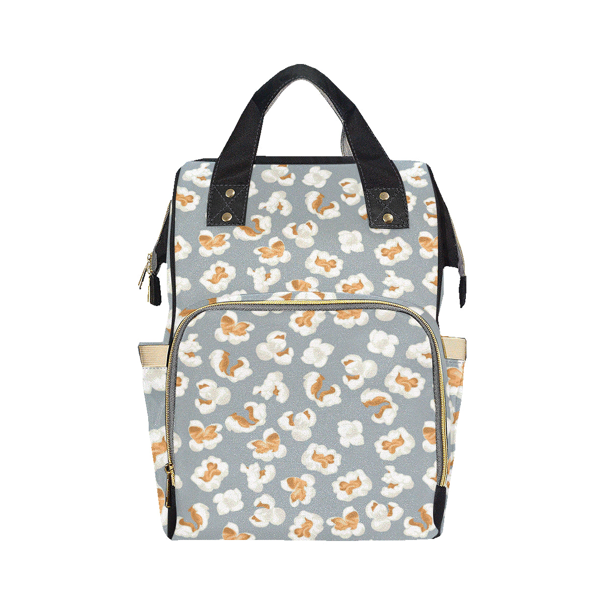 Popcorn Pattern Print Design A05 Diaper Bag Backpack