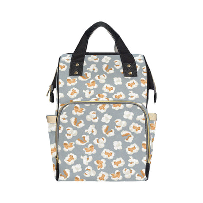 Popcorn Pattern Print Design A05 Diaper Bag Backpack